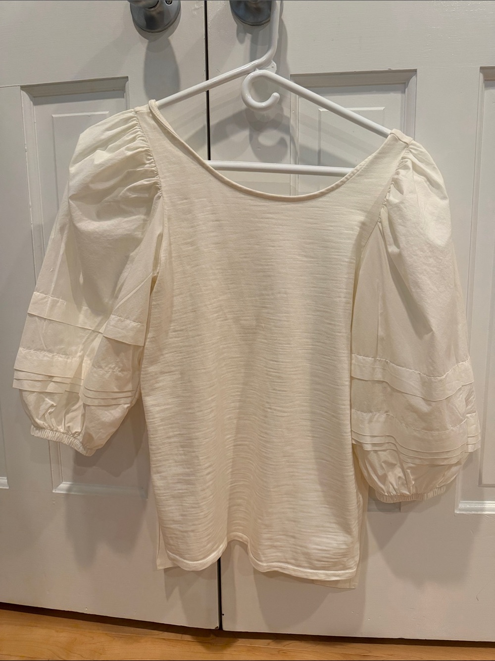 Nation LTD Puff Sleeve Tie Back Top